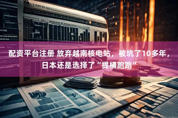 配资平台注册 放弃越南核电站，被坑了10多年，日本还是选择了“提桶跑路”